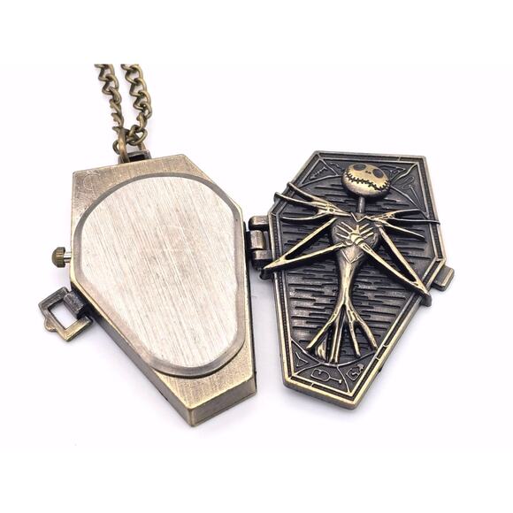 Jack Coffin Pocket Watch - Pendant Gift for Nightmare Fans Halloween Christmas - Picture 4 of 9